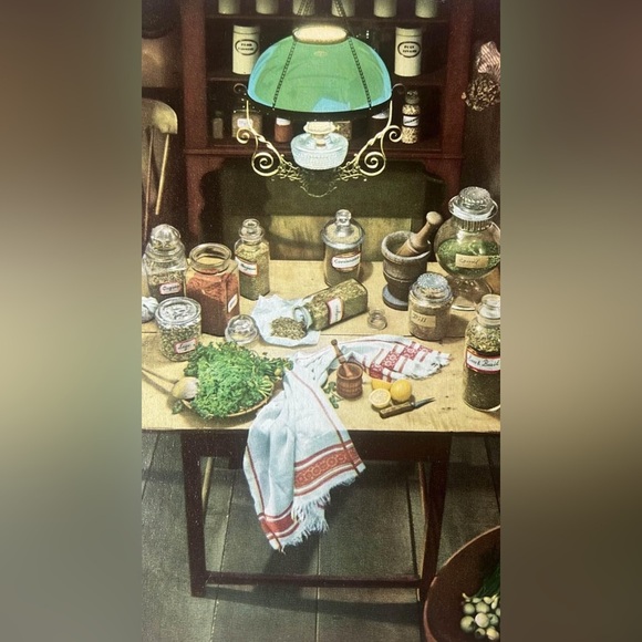 Vintage Food Related Print 50’s Kitchen table - Picture 2 of 6